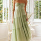 Long Backless Lace-up Dress