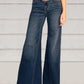 Flared Slim Wide-Leg Jeans