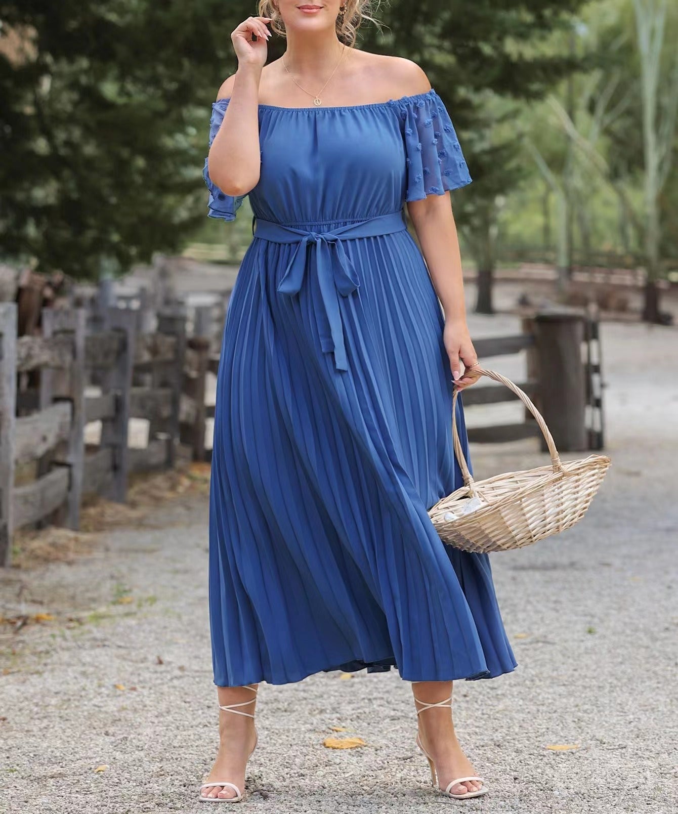 Tyra Plus Size Off Shoulder Versatile Day to Night Dress